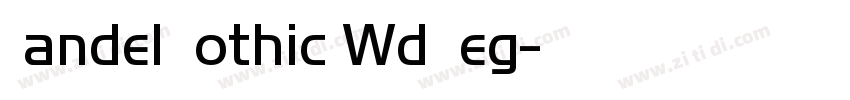 Handel Gothic Wd Reg字体转换